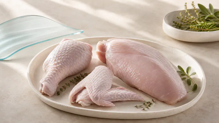 Turkey breast and cuts presented in a restrained editorial composition